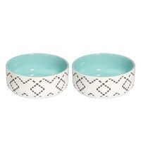 Petner フードボウル 北欧ボウル 2個入り 犬 猫 ブルー