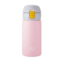 Reach Will魔法瓶 水筒 マグ 350ml ワンタッチ ステンレス パステルカラー ピンク