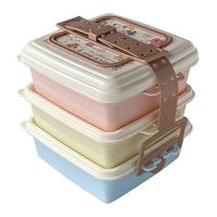 TWORLD お弁当箱 ピクニックケース 角型 小 3段×920ml スヌーピー