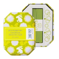 カメヤマ 線香 彩風 缶入りアロマインセンス マグネット香立付き 花 高原