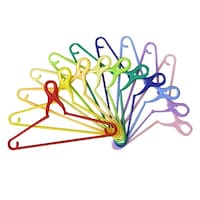 サワフジ 洗濯ハンガー クリップハンガー カラフル バッチリハンガー 10本組