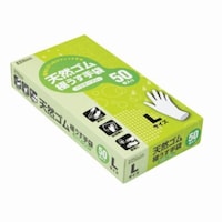 ダンロップホームプロダクツ ゴム手袋 極うす手袋 パウダーフリー Lサイズ 50枚入り