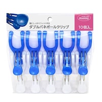 ニッコー 洗濯ばさみ Wバネポールクリップ 10個入