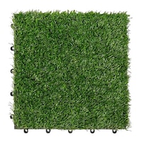 人工芝 ジョイントタイル 30×30cm 芝生 10枚セット