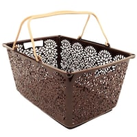 マハロカンパニー マハロバスケット 買い物かご 収納 アウトドア バスケット 長方形 ショコラクッキー