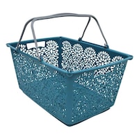 マハロカンパニー マハロバスケット 買い物かご 収納 アウトドア バスケット 長方形 ロイヤルシアン