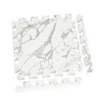 ユノックス ジョイントマット 抗菌加工 大理石柄 約30×30cm 厚手 厚さ約20mm 6枚入り ふち付き