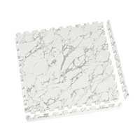 ユノックス ジョイントマット 大判 抗菌加工 約60×60cm 厚さ約20mm 大理石柄 4枚入り ふち付き