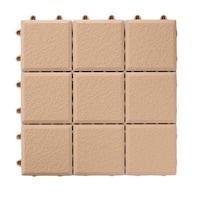 ワタナベ工業 タイル風 ジョイント システムエコタイル 30×30cm サンドベージュ