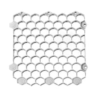 ワタナベ工業 スノコ ジョイント 15×15×1.2cm 水切りユニット 抗菌システムスノコ ハード 1枚 グレー