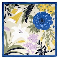 三陽商事 風呂敷 75cm 中判 Sarahbel the timeless 二巾ふろしき Blossom エコバッグ ブルー