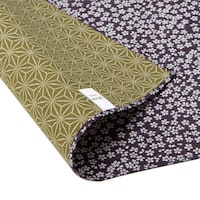 三陽商事 風呂敷 ランチクロス お弁当 50cm 中巾 綿有職小紋両面ふろしき 小桜 麻葉 紫