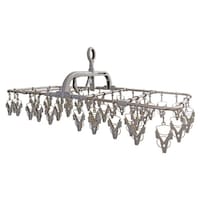 洗濯ハンガー ALUMI HANGER アルミランドリーハンガー 角ハンガー 42ピンチ