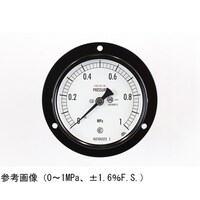 長野 普通形圧力計(Φ75) 禁油 埋込形D枠(取付穴) 5MPa 検査証明書付 AC15231 1個