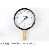長野 密閉型圧力計(100Φ) 立形A枠 2MPa BE10131 1個