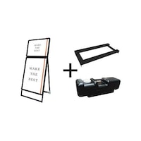 常磐精工 ポスターグリップスタンド看板コンビ(屋内用) A2A1片面ブラック ウエイトアーム・水タンクセット PGSKCA2A1KB3SET 1個