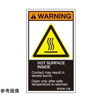 セフティデンキ SEMI規格対応ラベル 高温部有り 英文表記 縦120mm×横70mm 5枚入 SF00620E 1袋