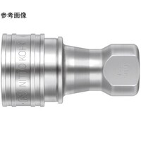日東工器 SPカプラ Type A(ソケット)鋼鉄(ニッケルめっき)NBR R1 1/2オネジ取付用 12SA STEEL NBR 1個