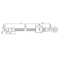 ケンコー・トキナー 出射端側8φ金具ライトガイド(シングル) 1灯型 1500mm FG4S1500F(8) 1個