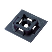 パンドウイットコーポ マウントベース アクリル系粘着テープ付き 耐候性黒 1000個入 ABM1MATM0 1袋