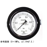 長野 普通形圧力計(Φ60) 埋込形D枠(取付金具)耐振用 15MPa AA15121 1個