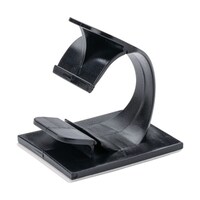 パンドウイットコーポ コードクリップ 粘着テープ付き 黒 (100個入) LWC19AC20 1袋