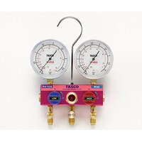 タスコ R410A R32用 ボールバルブ式ゲージマニホールドキット TA122GBH1V 1セット