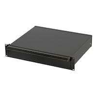 摂津金属工業 ラッチ付引き出しユニット W480×H99×D415.2mm 6.7kg ブラック REL2100380N1 1個