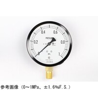長野 普通形圧力計(Φ100) 立形A枠 蒸気用 0.25MPa 検査証明書付 AE20181 1個