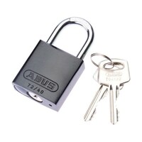 パンドウイットコーポ ロックアウト用ハイセキュリティパドロック 黒 PSL7BL 1個