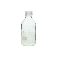 SCHOTT ねじ口瓶丸型(デュラン(R))透明キャップ付 1000mL 10本 01720010003A 1ケース