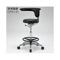 東洋工芸 マルチスツール (CM118Cシリーズ) 足掛けリング付き ブラック CM118CVBK 1台