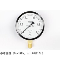 長野 普通形圧力計(Φ100) 立形A枠 耐熱・耐振用 2.5MPa 検査証明書付 AE20131 1個