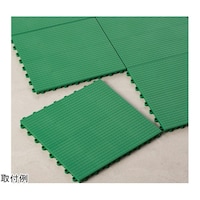 テラモト ジョイント制電マット2 グリーン300×300 MR0091781 1枚