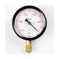 長野 密閉型圧力計(75Φ) 真空計(負圧計) 立形A枠 耐振用 0.1ー0MPa 検査証明書付 BC10131 1個