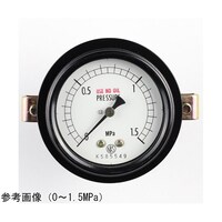 長野 密閉型圧力計(60Φ) 禁油 埋込形D枠(取付金具) 1.5MPa BA15123 1個