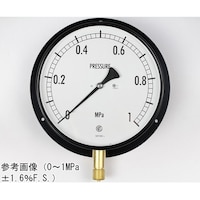 長野 普通形圧力計(Φ200) 立形B枠 2MPa 検査証明書付 AJ10241 1個