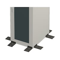 摂津金属工業 ラックスタビライザー (全面用) W150×H137×D205mm 3.6kg ブラック 2個入 NPO15RSACN1 1式