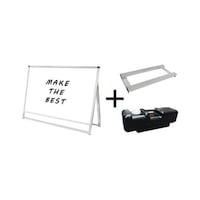 常磐精工 バリウススタンド看板 ホワイトボード B1横ロウ片面 ウエイトアーム・水タンクセット VASKWBB1YLK3SET 1個