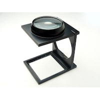 クリアー光学 縞見ルーペ リネンテスター 2mm目盛付 4倍 50mm ICW60N 1個