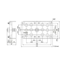 日東工器 マルチカプラMAMA型(プラグ)12ポート型プレート MAMA3P12CL AL 1個