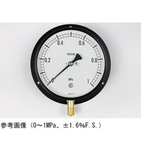 長野 普通形圧力計(Φ150) 立形B枠 0.3MPa 検査証明書付 AG10231 1個