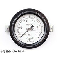 長野 密閉型圧力計(60Φ) 埋込形D枠(取付金具) 1MPa 検査証明書付 BA15171 1個