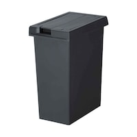 新輝合成 ゴミ箱 33L ユニード フリップオープン チャコールブラック 60382507 1個