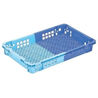 岐阜プラスチック工業 NFコンテナー 外寸(mm):716×462×99 内寸(mm):662×421×89 NFM22 DBB 1個