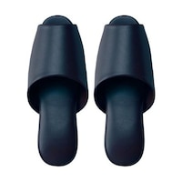 テンダイ 抗菌多機能ビニールスリッパ 前あき ネイビー 574884 1足