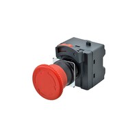 オムロン 非常停止用押ボタンスイッチ(φ22/φ25) セット組込品 非照光 2a+2b A22NEMPPD22N 1個