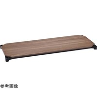 エレクター ベーシックシリーズウッドシェルフ W900×D600mm ウォールナットウッド ブラックフレーム 棚用 B2436MWB1 1枚