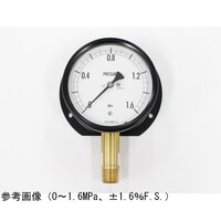 長野 密閉型圧力計(100Φ) 立形B枠 1.6MPa 検査証明書付 BE10291 1個