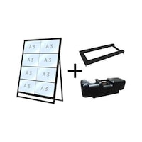 常磐精工 ブラックバリウスカードケーススタンド看板 A3横8片面 ウエイトアーム・水タンクセット BVACCSKA3Y8K3SET 1個